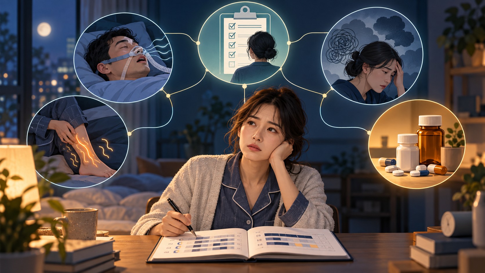 수면일지와 여러 재평가 경로를 함께 살피는 불면 환자
